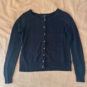 Black Button-Up Cardigan